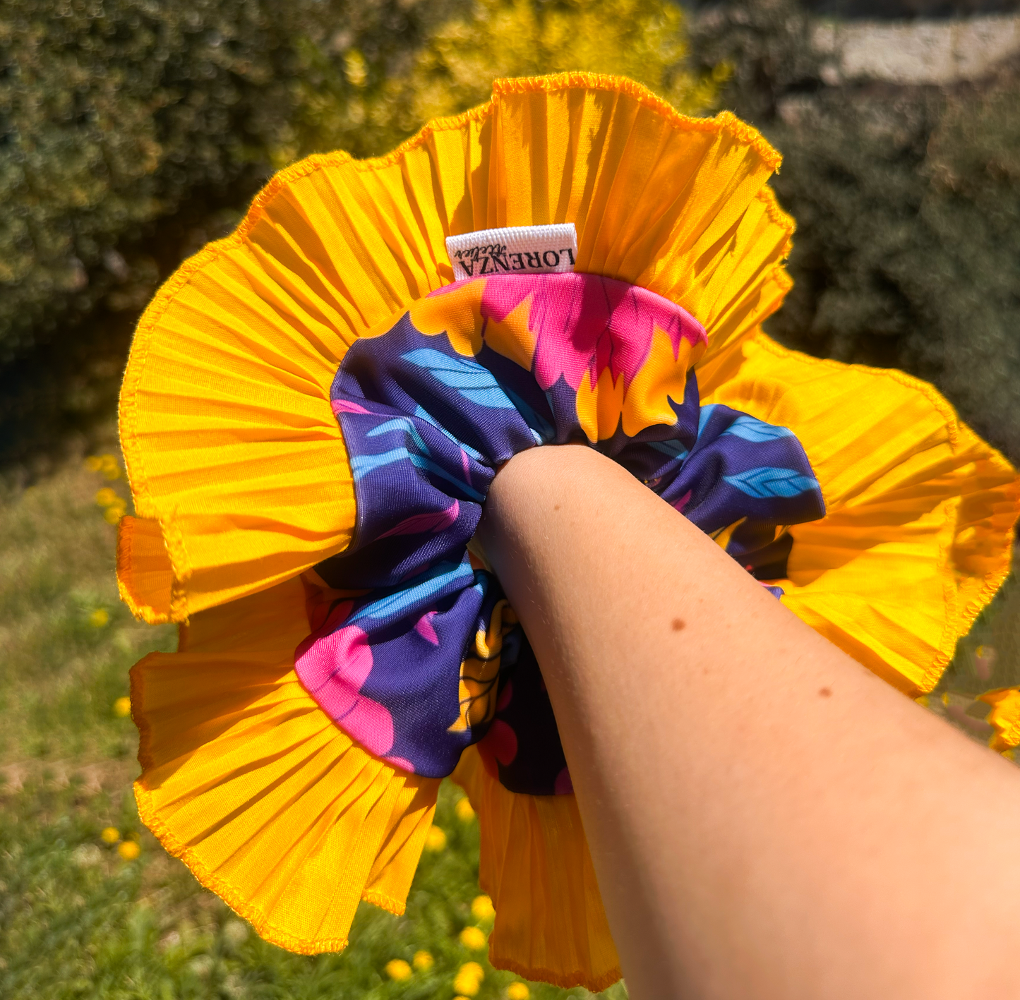 Flamenca Amarillo con Flores