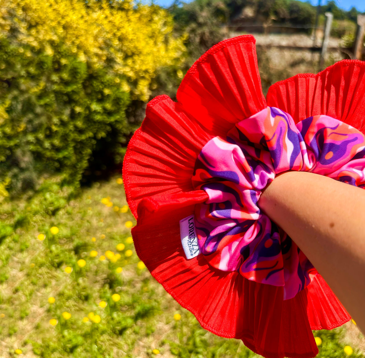 Flamenca Rojo con Líneas