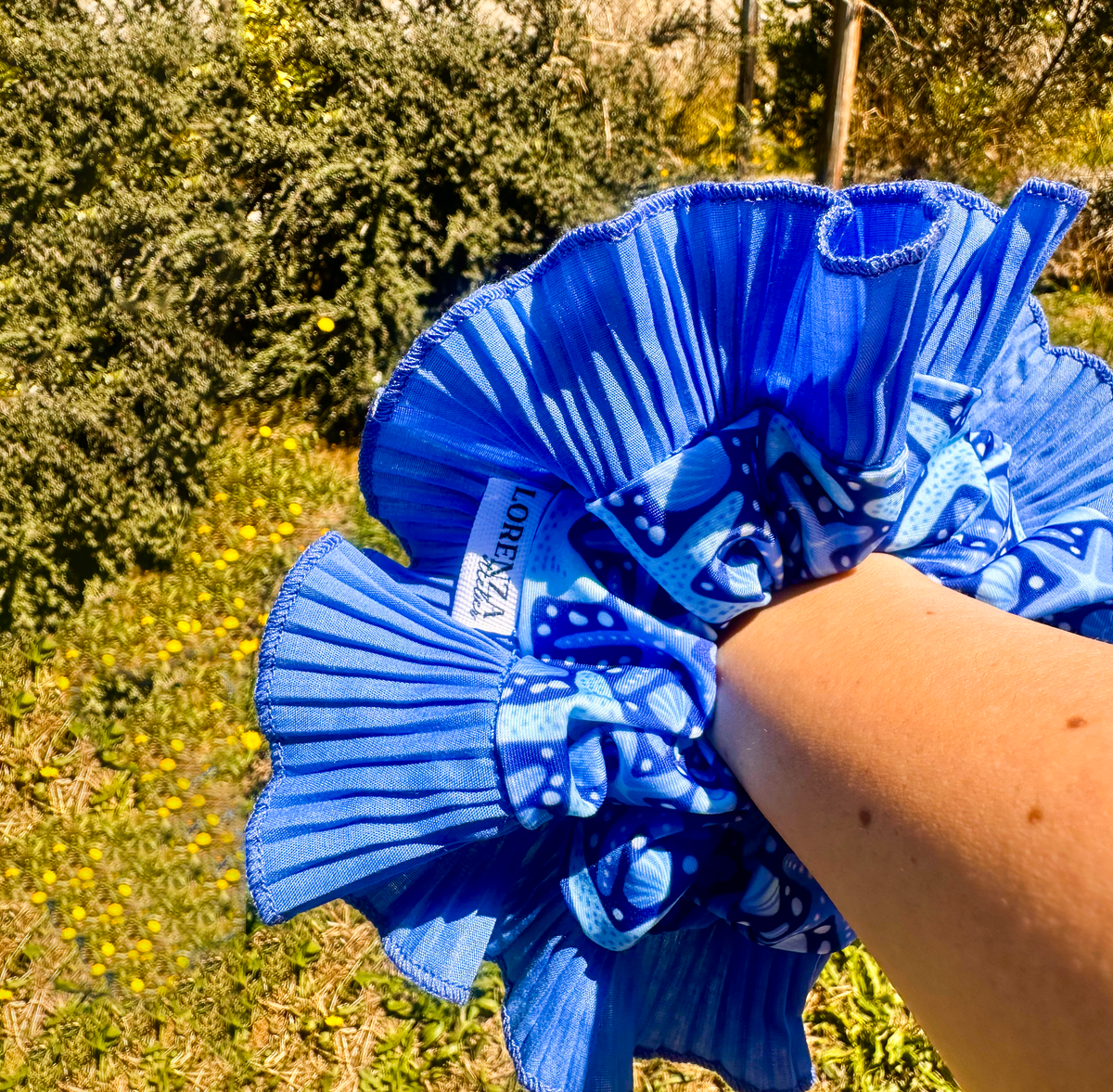 Flamenca Azul cielo estrellas de mar
